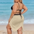 thumbnail image 4 of snilers Beach Cover Ups for Women Plus Size Sarong Wrap Swimsuit Coverup Bikini Short Skirt Summer Vacation Outfits S-5XL, 4 of 9