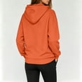 thumbnail image 5 of Zip Up Hoodie Women Lightweight Jacket Oversized Sweatshirt Solid Color Fall Clothes Long Sleeve Loose Fit Y2K Tops,Orange L, 5 of 7