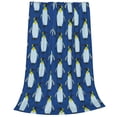 thumbnail image 2 of Pofeuu Beautiful King Penguin Pattern Print Ultra-Soft Micro Fleece Blanket,for Bed Or Sofa,All Season Throw Blankets Flannel Blanket-40"x30", 2 of 7