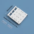 thumbnail image 4 of XIBUFE Closet Metal Storage Rack,Tension Shelf Expandable Retractable Adjustable Organizer Diy Divider Separator for Cabinet Wardrobe Cupboard Kitchen Bathroom Scalable: 12.6-18.9In White, 4 of 9
