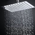 thumbnail image 4 of Cabezales de ducha fijos ultrafinos que ahorran agua, diseño ultradelgado de 8 pulgadas, boquillas de silicona antiobstrucción para aumentar la presión, para su baño, 4 of 4