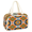 Black, variant on Jiaoprinted Mexican Style Travel Toiletry Bag for Women, Large Wide-open Makeup Bag, Mexico Boho Floral Waterproof Cosmetic Bag Organizer with Handle