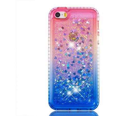 Isadenser Iphone 5s Case Iphone 5s Glitter Case Gradient Quicksand Series For Girls Women Bumper Protective Bling Walmart Canada