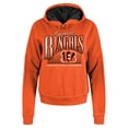 thumbnail image 4 of Women's New Era Orange Cincinnati Bengals Boxy Pullover Hoodie, 4 of 5
