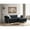 Black, variant on Glory Furniture Raisa Velvet Sofa Chaise in Gray