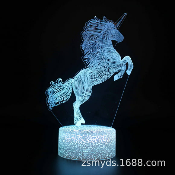 Unicorn Night Light for Kids Unicorn Decor Lamp, Unicorn Gifts 14 Color Dimmable+Timer, Entity Key & Remote Control Unicorn Toys