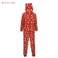 thumbnail image 1 of Jumpsuit de la casa de Navidad pijamas con capucha impresa de manga larga para hombres seitruly AP000325-02, 1 of 7