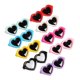 thumbnail image 1 of 20pcs DIY Phone Case Accessories Heart Eyeglasses Phone Case Decor Resin Craft Phone Case Adornment, 1 of 3