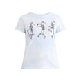 thumbnail image 5 of All American Skeleton Women's Graphic Tee with Short Sleeves, Sizes XXS-XXL, 5 of 5