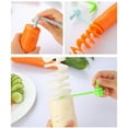 thumbnail image 6 of Twisted Potato Slicer Tornado Fry Rolling Spiral Cutter Knife Tower Chips Manual Maker For Snack Vegetables Fruit Kitchen Tool Creativity Cucumber Carrot Radish Flower Plattern, 6 of 8