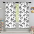 thumbnail image 5 of Blackout Kids Curtains,White Dinosaurs Skeletons Pattern Childrens Insulated Curtains Set Of 2,Bedroom Essentials,Toddler Room Decor 42"x63", 5 of 5