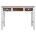 thumbnail image 2 of vidaXL Bureau d'Écriture Brun 110x45x76 cm Bois, 2 of 5