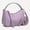 Purple, variant on Crescent Shoulder Bag Crossbody Bags for Women, Trendy Woven Leather Bag Cute Hobo Tote Handbag Purse, with Adjustable Strap, Black
