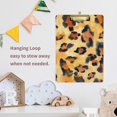 thumbnail image 6 of FMSHPON Glamour Leopard Print Clipboard Hardboard Wood Nursing Clip Board and Pull for Standard A4 Letter 13x9 inches, 6 of 7