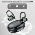 thumbnail image 3 of Wireless Earbuds, Bluetooth 5.4 Sports Headphones, 50H Playback Over Ear Earbuds with ENC Noise Cancelling Mic, Deep Bass Fitness Earphones Gym Running Workout with Earhooks, IP7 Waterproof Headset, 3 of 8