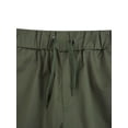 thumbnail image 5 of Seyurigaoka Men’ s Trousers Solid Color High Waist Pants with Multiple Pockets, 5 of 8