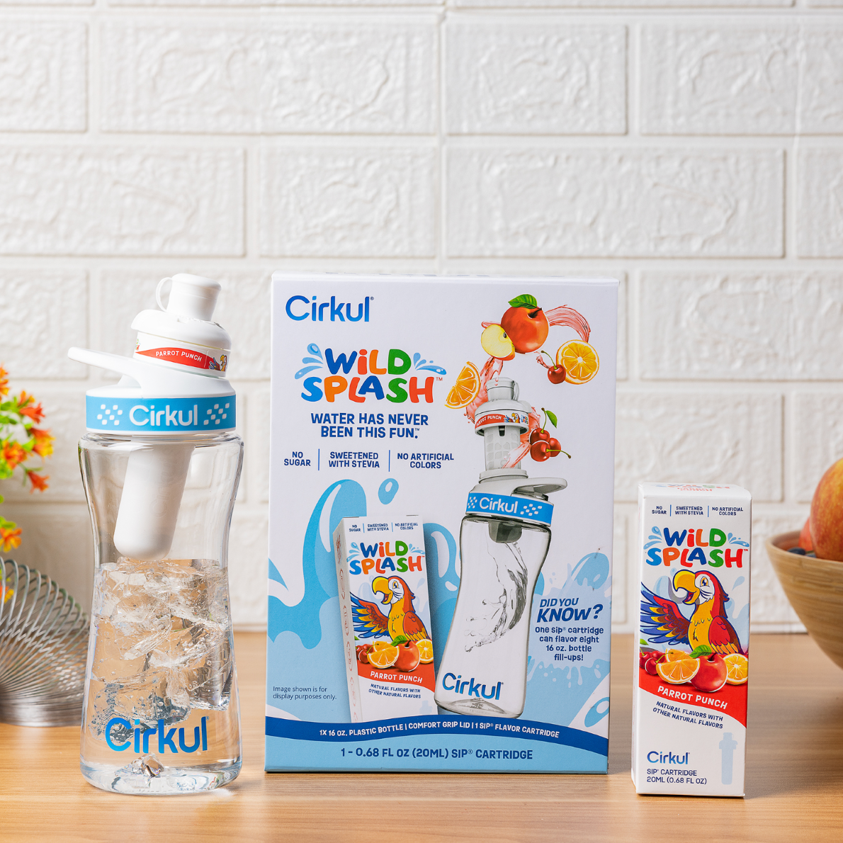 Cirkul Kids Water Bottle Starter Kit, 16 oz, Blue photo 8