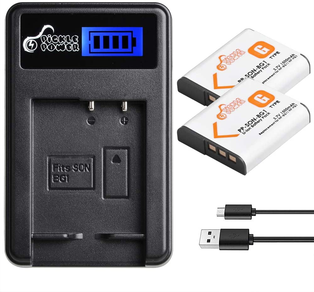 NPBG1, Pickle Power (x2) NPFG1 Batteries and LCD USB Charger