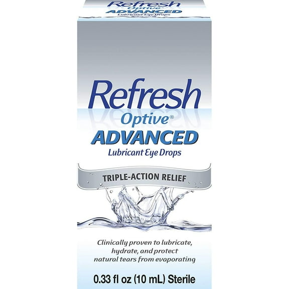 Refresh Optive Advanced Lubricants Eye Drops (10ml)