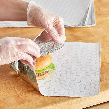 Watson Distributing 9" X 10-3/4" Food Service Interfolded Pop-Up Foil Sheets 500/Box