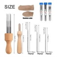 thumbnail image 3 of bukeyi Wool Felting Needle Tools Wool Felting Tool Kit With 3 Sizes Felting Needles And 1/8 Needle Wooden Handle For Needle, 3 of 5