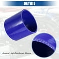 thumbnail image 3 of Unique Bargains 100mm 3.94" Long Universal Car Straight Silicone Coupler Turbo Pipe Replacement Blue, 3 of 6