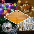 thumbnail image 5 of 10-Pack Disco Mirror Ball String Lights Battery Powered for Party Decor Indoor Outdoor Tree and Event Decoration Rotating Reflective Orbs, 5 of 5