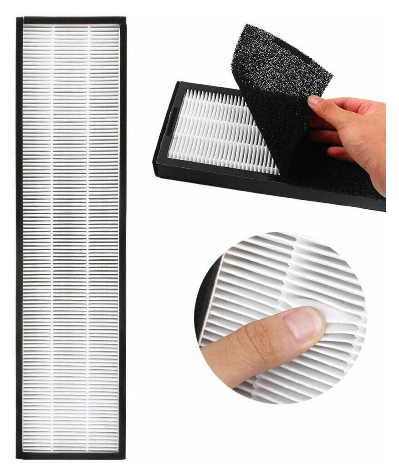 FLT5250PT Filter C, FLT5000, Model AC5250PT, AC5000, AC5300B Series Air Purifier, 2 HEPA Filters & 2 Carbon Filters