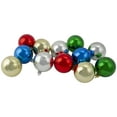 thumbnail image 3 of Northlight 24ct Shatterproof Shiny and Matte Christmas Ball Ornament Set 2.5" - Silver/Green, 3 of 3