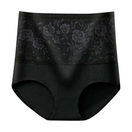 NT-Einnly High Waist Bikini Women s Allover Breathable Hi-Cut Panty Floral Lace Panties Lingerie Tummy Control Butt Lifter Panties Women s String Bikini Panties Stretchy Underwear Briefs Breathable