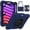 Darkblue, variant on Allytechgroup kids Case for Apple iPad Mini 7 A17 Pro Case iPad Mini 7th/6th Generation Case 2024/2021, Military Grade Drop Protection with Hand/Shoulder Strap Rotating Stand Pencil Holder, Black