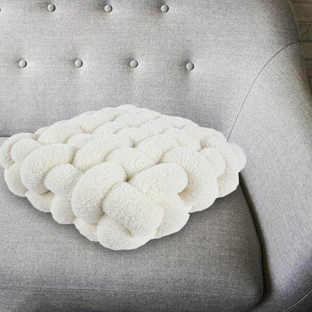 Maoww Modern Knot Cushion Soft Mat Creative Throw Pillows for Cafe Bedroom Decor Beige