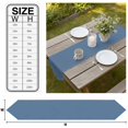 thumbnail image 3 of Pure Slate Blue Table Runner Linen Burlap Table Runner 90 Inches Long Modern Solid Color Minimalist Art Dresser Scarves for Kitchen Island Coffee Dining Room Party Wedding Holiday Decoration 13"x90", 3 of 8