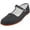 Black-a, variant on Women's Cotton Mary Jane Shoes Flat Ballet Slip On Colors