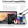 thumbnail image 4 of Adaptive Fast Charging Wall Charger Kit Set with USB C Cable 5ft for Google Pixel 6a USB Fast Charger Type C Charger (2chargers+2cables) - Black, 4 of 5