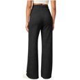 thumbnail image 6 of Maternity Wide Leg Sweatpants For Women Over Belly Elastic Waist Trouser Fall Casual Loose Pregnancy Pants With Pockets & Drawstring, 6 of 7