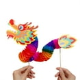 thumbnail image 4 of ZYHARUKO DIY Paper Dragon Puppet Kits Chinese New Year Dragon Dance Toy Paper Dragon Toy for Kids Spring Festival Christmas Gift, 4 of 19