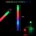 thumbnail image 2 of LUVCMFT LED Foam Glow Sticks, 100PCS Multicolored Party Supplies, 2 of 8