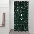 thumbnail image 2 of Math Equations Physics Icons Green Pattern Shower Curtain 36"x72" ,Bathroom Decorative Shower Curtains Set with 12 Hooks,Modern Waterproof Washable Shower Curtain, 2 of 6