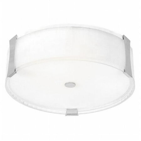 

50120-BS-OPL Tara 3 Light Flush - Mount - Brushed Steel