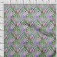 thumbnail image 4 of oneOone Silk Tabby Green Fabric Tropical Flamingo Sewing Craft Projects Fabric Prints By Yard 42 Inch Wide, 4 of 4