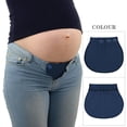 thumbnail image 2 of Pregnancy Waistband Belt Pants Maternity Adjustable Extended Button, 2 of 15