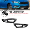 thumbnail image 4 of Pair Front Bumper Fog Light Lamp Cover Bezel Grill Fit for Ford Focus 2015-2017, 4 of 7