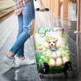 thumbnail image 3 of Poodle Hello Spring Time Flower Floral Nature Travel Luggage Cover Poodles Dog Lover Gifts Idea Suitcase Dust Protective Decor - 02031, 3 of 5
