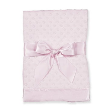 Bearington Baby Small Dottie Security Blankie (Pink) 16" x 16"