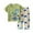 k-1166Green2329, variant on SONGGE Toddler Outfit Sets Children Home Wear Cartoon Cute Boys Girls O-Neck Short Sleeve T-Shirts Pants Cute Clothes Sets