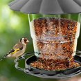 thumbnail image 5 of Outdoor Bird Feeder With Wind And Rain Cover Hanging Wild Bird Feeder Parrot Accessories Backyard Garden Decoration, 5 of 9