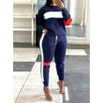 thumbnail image 3 of Gvmfive Women 2 pcs Outfits Long Sleeve Sweatshirt Sweatpants Sports Joggers Tracksuit Set, 3 of 4