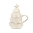 thumbnail image 2 of Virelaxpo Christmas Tree Design Ceramic Mug with Lid 300ml, Insulated Cup for Hot Drinks Holiday Gift for Couples, 2 of 7