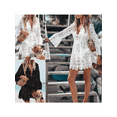 thumbnail image 4 of TSEXIEFOOFU Women's Bathing Suit Cover Up Lace Crochet Pool Swim Beach Dress, 4 of 4